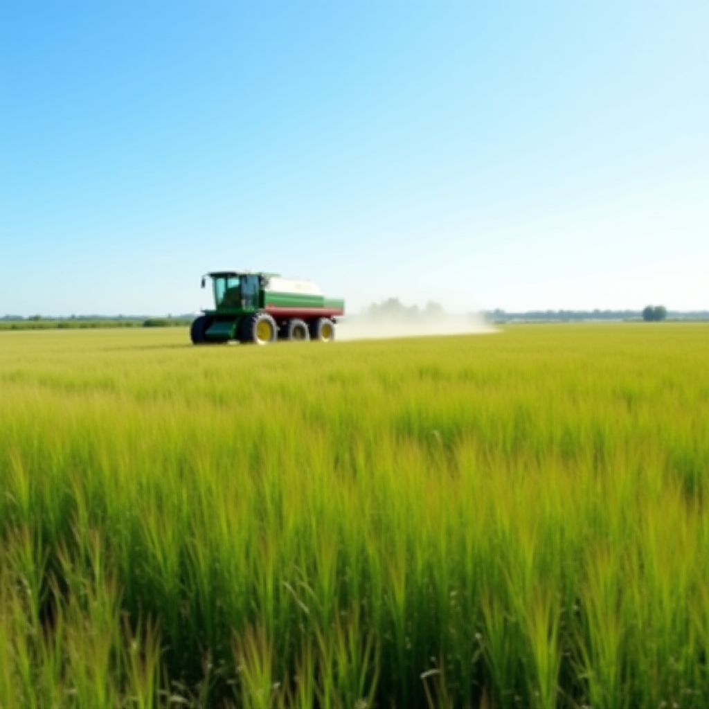 Campo agrícola argentino listo para la exportación.